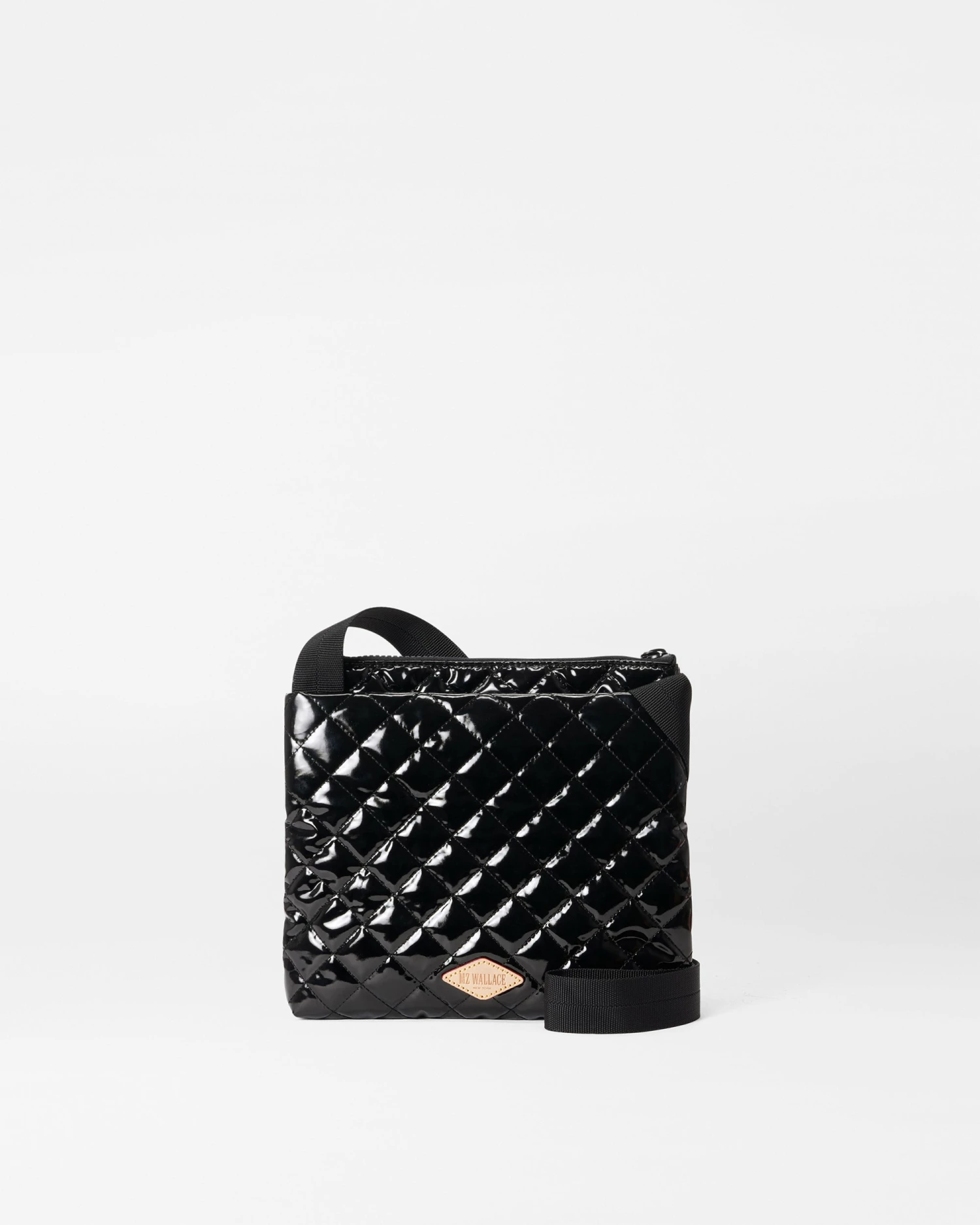 Black Lacquer Metro Flat Crossbody 5 Black Lacquer Metro Flat Crossbody - Image 3