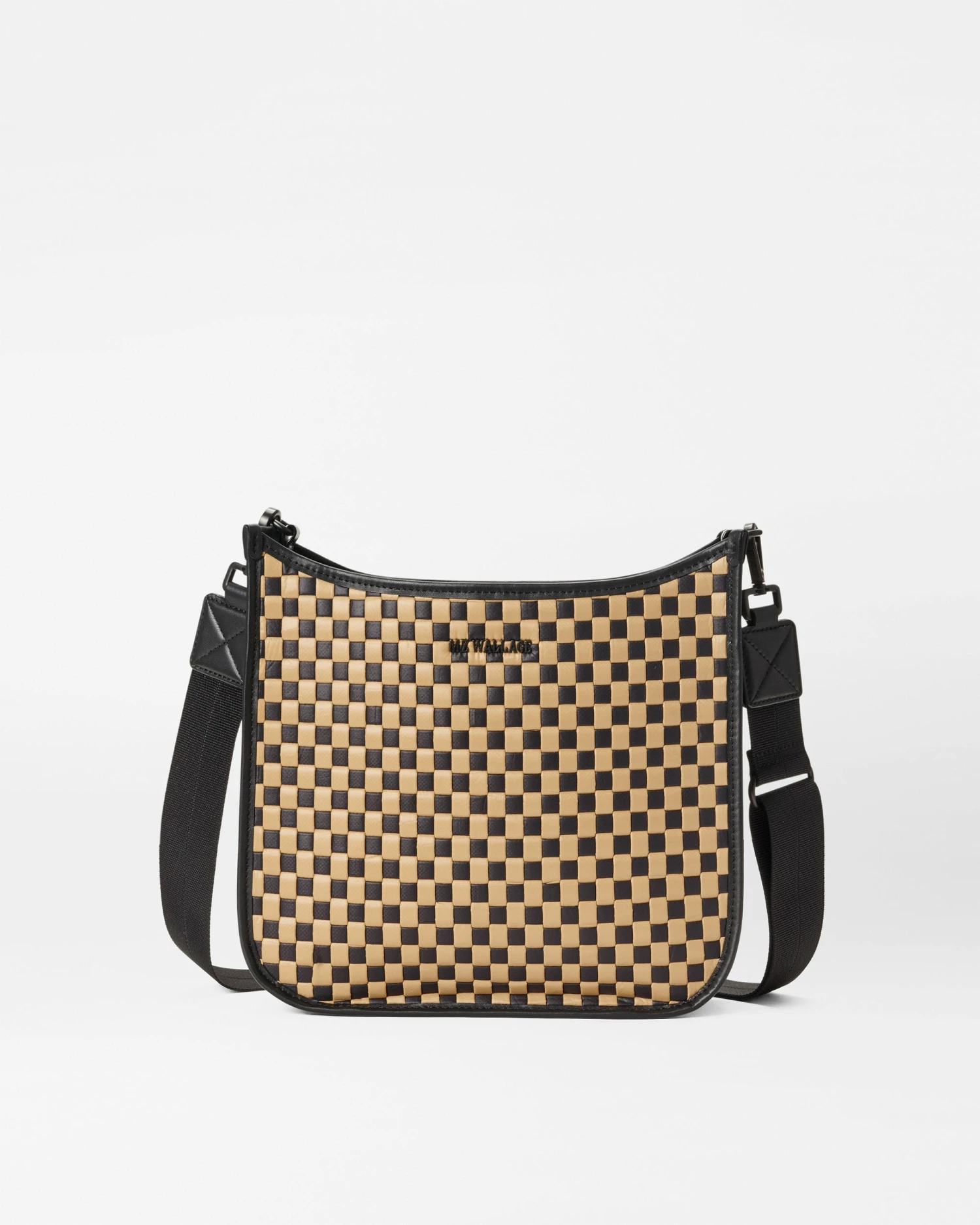 Camel & Black Woven Box Crossbody 3 Camel & Black Woven Box Crossbody