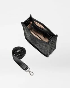 Black Leather Small Woven Box Crossbody -TRAVELPRO Sales 1510N1951 A3