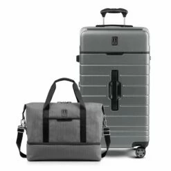 Travelpro® X Travel + Leisure Large Check-in Spinner And Drop-Bottom Weekender Bag Luggage Set